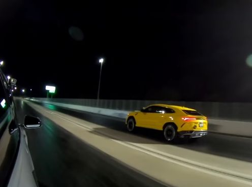 Tesla Model X и Lamborghini Urus в яростна драг битка ВИДЕО