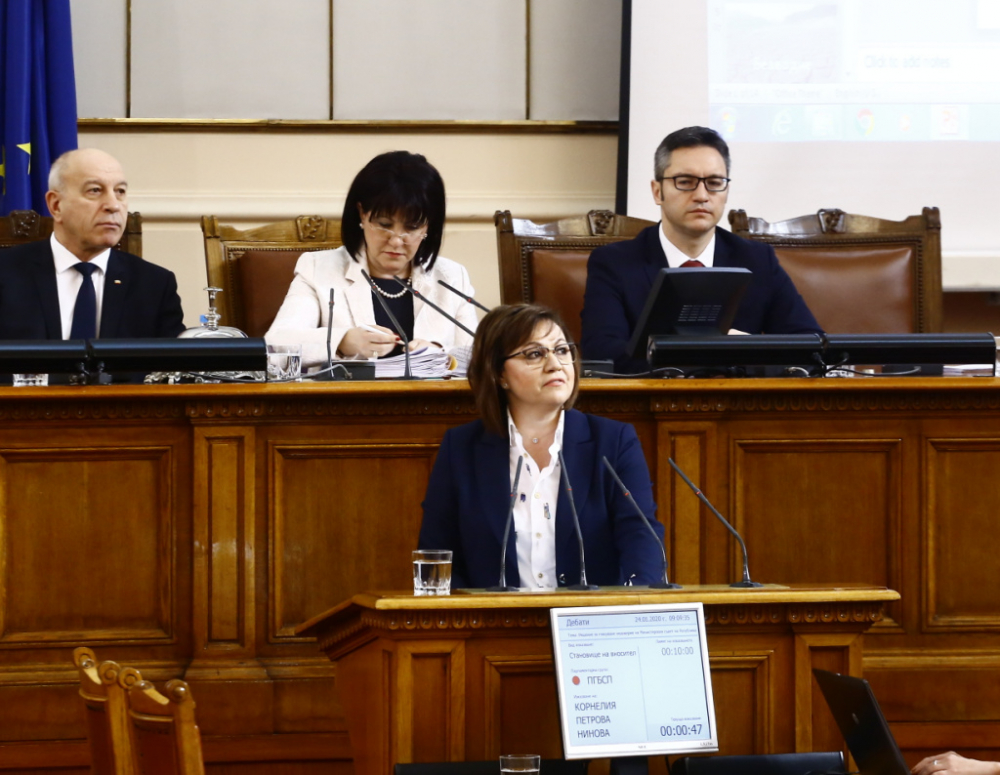 Нинова разкри истинските причини защо БСП иска да свали Борисов от власт