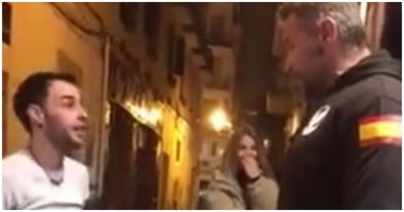 Младеж реши да тормози охранител на клуб и си изпати ВИДЕО 18+