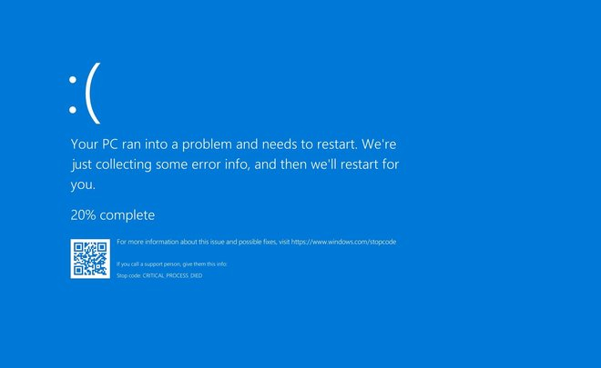 Обновяване на Windows доведе до "Екрана на смъртта" ВИДЕО 