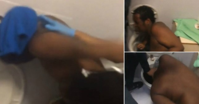 Възмездие: Затворници се гаврят жестоко с изнасилвач ВИДЕО 18+