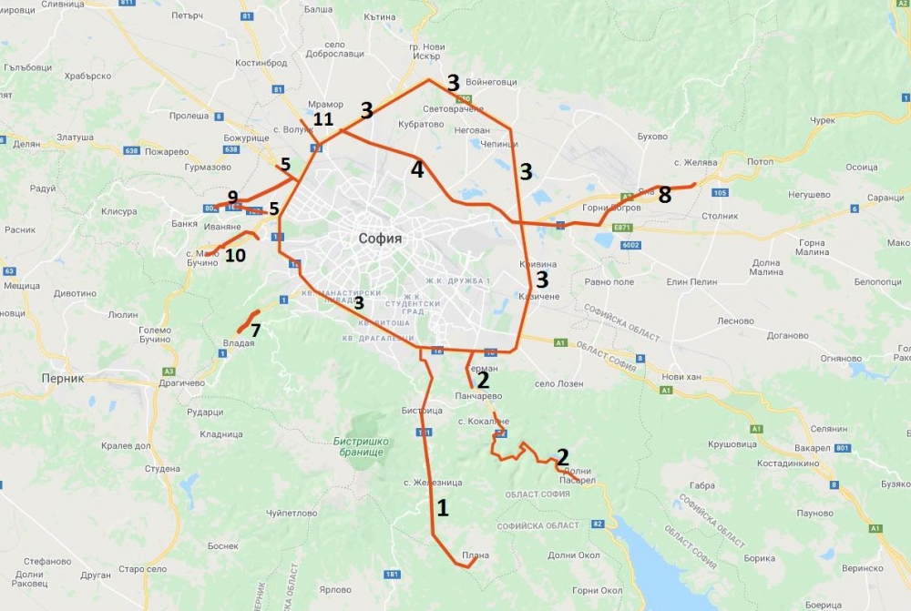 КАРТА показва до къде в София се кара без винетка 