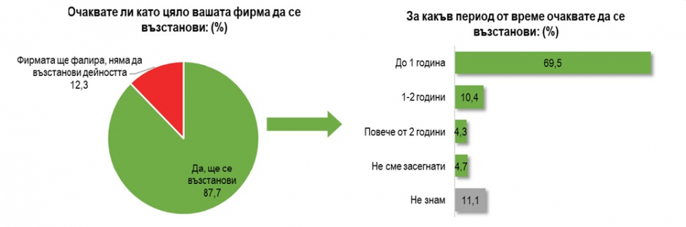 ГРАФИКИ разкриха как се отразява пандемията COVID-19 на българския бизнес