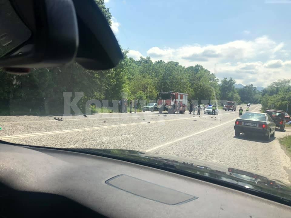 Жестоко меле с моторист край Враца СНИМКИ 