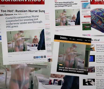 Стана ясно коя е палавата медсестра, бореща К-19 с прозрачен костюм на голо СНИМКИ