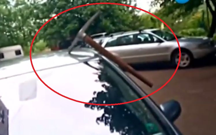 Мутренска заплаха - забиха кирка в колата на Адрияна! ВИДЕО