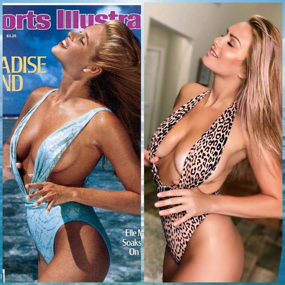 Секси момичета повториха култови СНИМКИ 18+ на моделки по бански