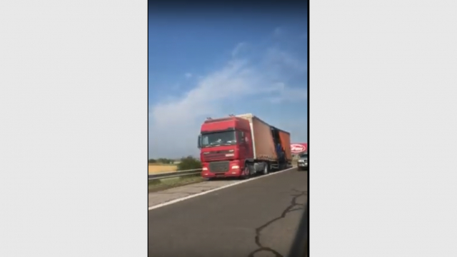 Извънредна ситуация на АМ "Тракия" ВИДЕО