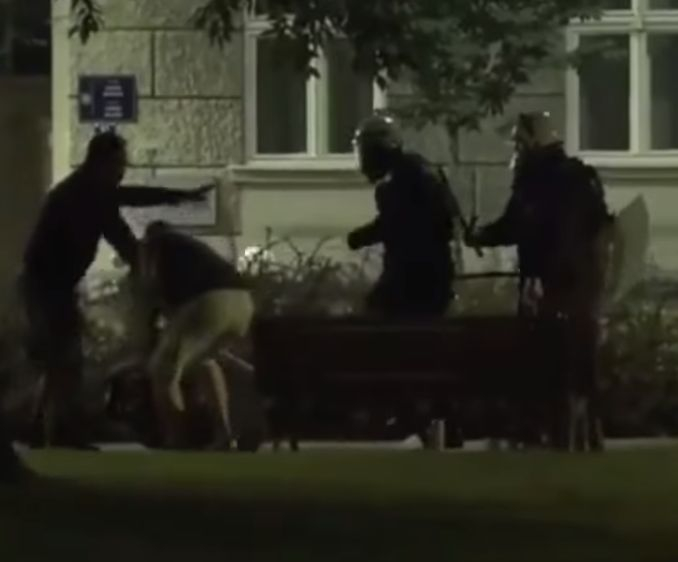 Брутално: Сръбски полицаи налагат с палки протестиращи срещу карантината в Белград ВИДЕО 