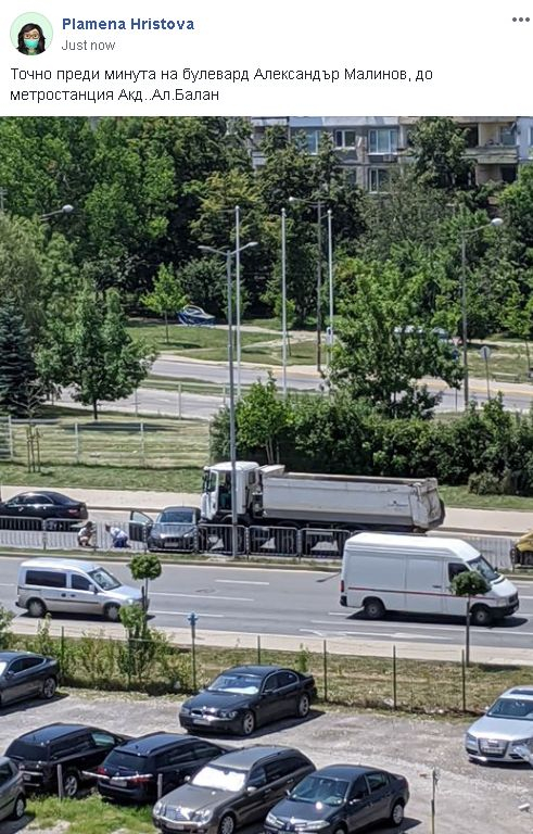 Първо в БЛИЦ! Зверска катастрофа в София на ключов булевард СНИМКА
