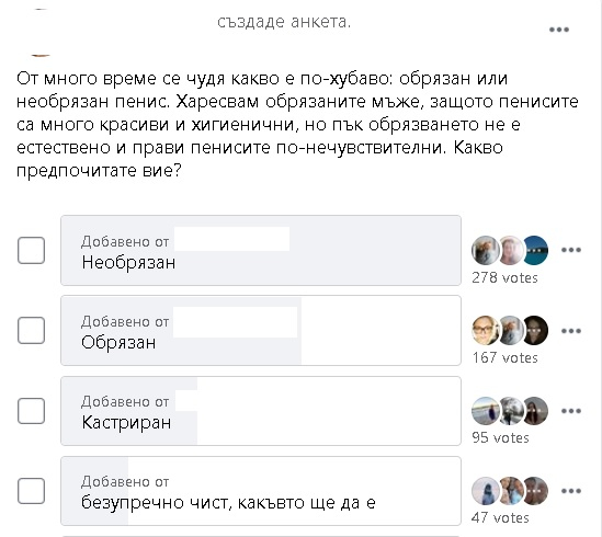 Майките на София пак счупиха тъпомера с анкета 18+ за пениси
