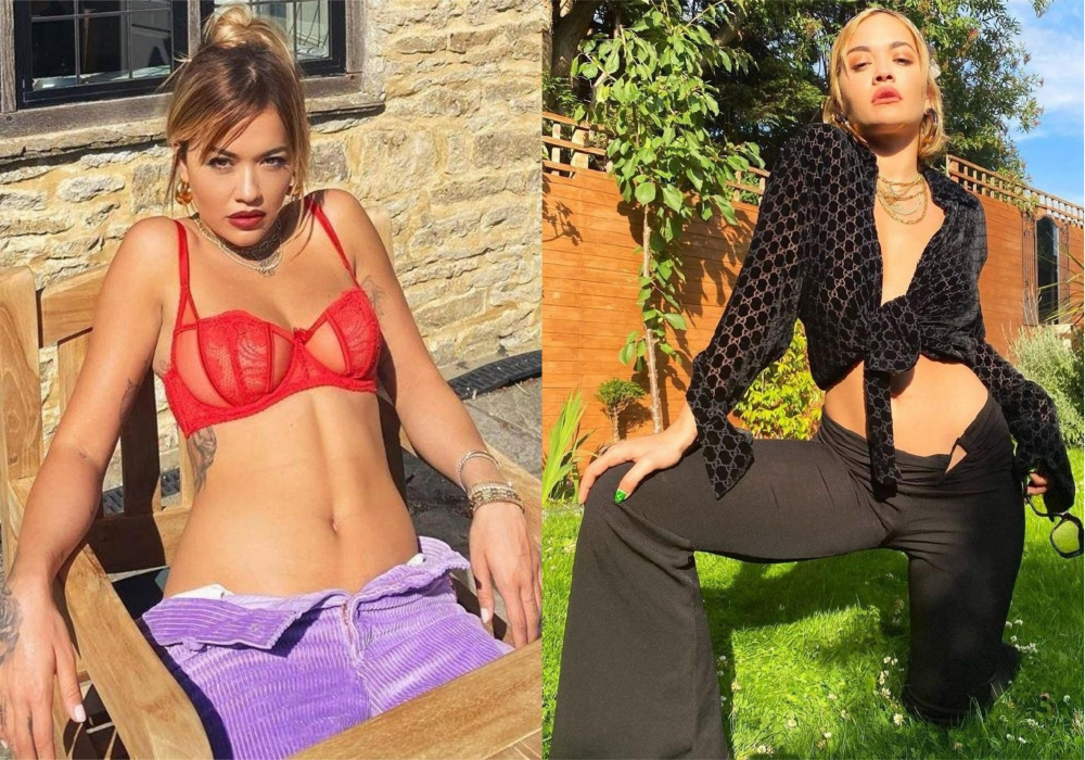 Рита Ора разголи секси фигура в ултра изрязан бански СНИМКИ 18+