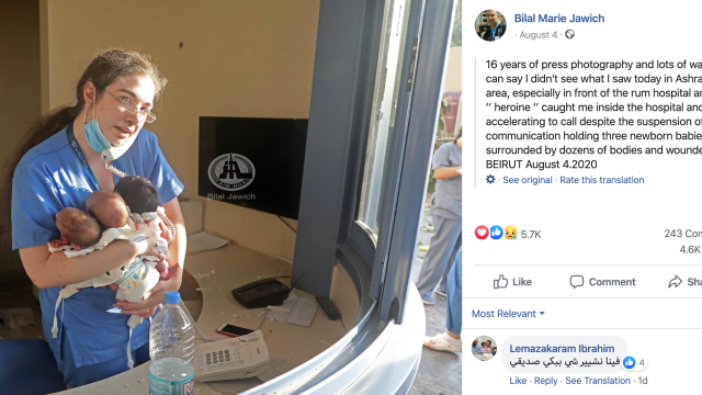 Героите на трагедията в Бейрут: Медсестра сама измъкна три бебета от ада