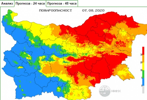 Страшна опасност надвисва над голяма част от България в петък КАРТА