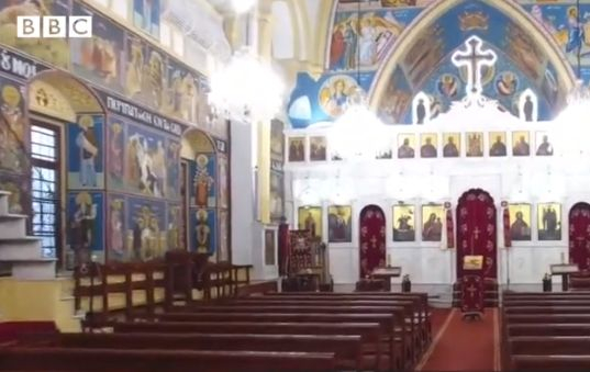 След взрива: Истинско чудо се случи в православен храм в Бейрут ВИДЕО 