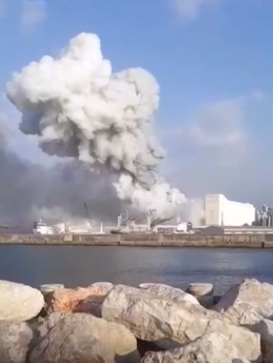 Ново и зловещо ВИДЕО на втория взрив в Бейрут ВИДЕО