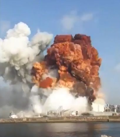 Ново и зловещо ВИДЕО на втория взрив в Бейрут ВИДЕО