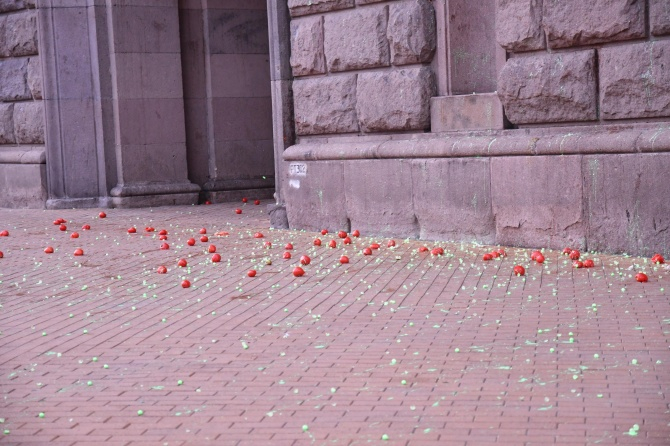 Демонстранти с грозна постъпка на протеста снощи си навлякоха хорския гняв