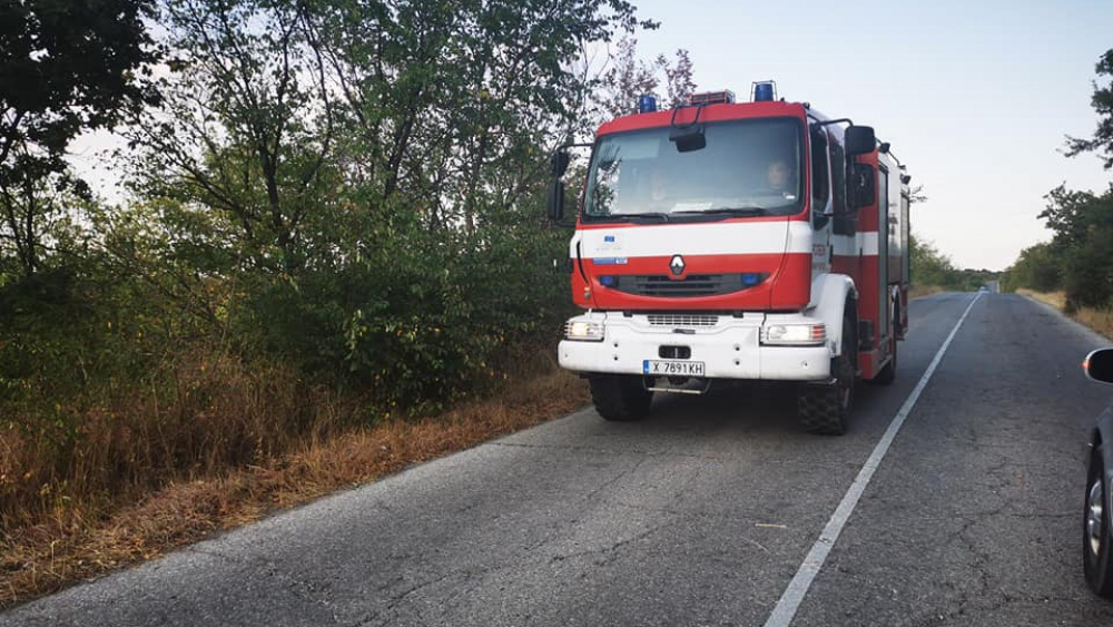 Избухна голям пожар край Свиленград СНИМКИ