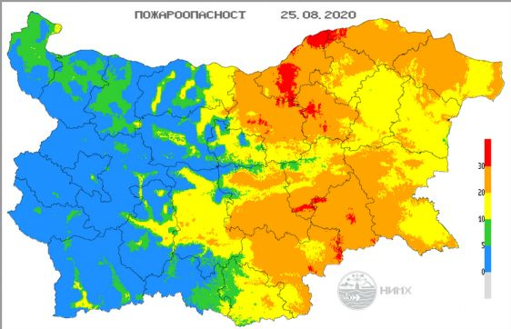 Голяма опасност надвисна над половин България КАРТА