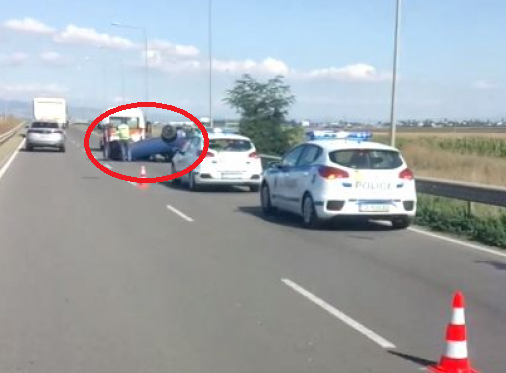 Първо в БЛИЦ! Тежка катастрофа на Северната тангента в София ВИДЕО