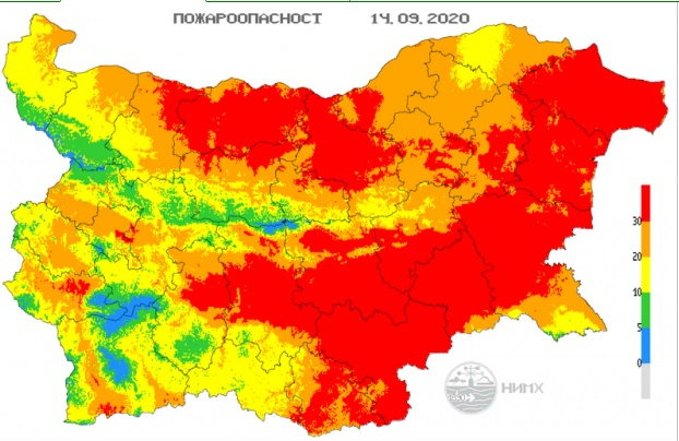 Прекрасно време за плаж в понеделник, но по-далеч от морето ТАБЛИЦА