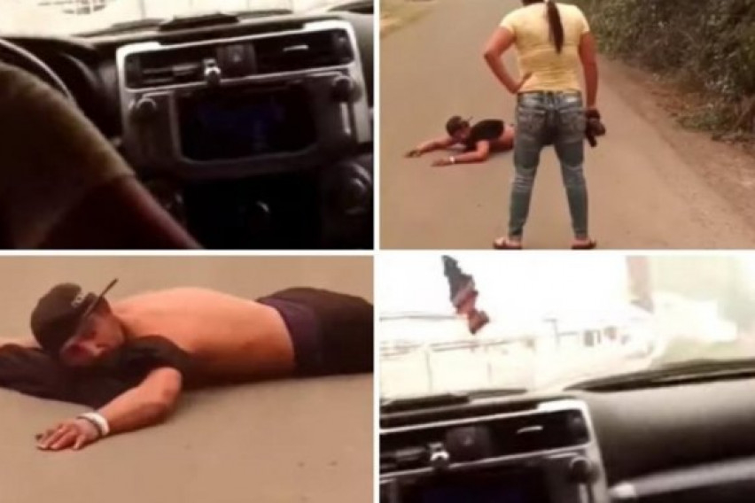 Пироман нямаше шанс! Жена го откри в имота си, взе пистолет и... ВИДЕО