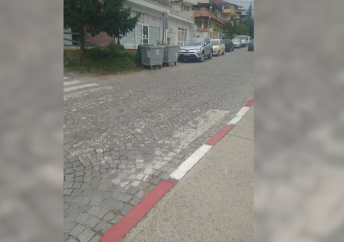 Опасна пешеходна пътека в столичния район "Витоша" СНИМКИ