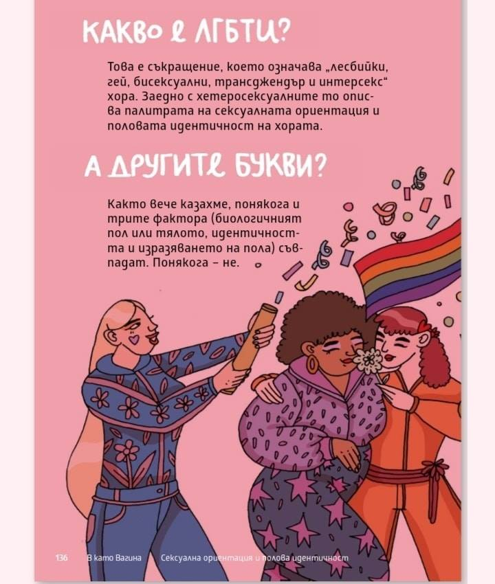 Голям джендър скандал с детската книжка "В като вагина"! СНИМКИ