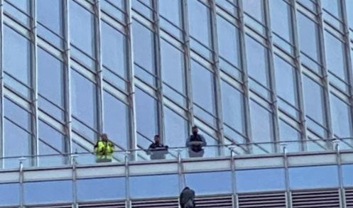 Опасна ситуация на Trump Tower в Чикаго ВИДЕО