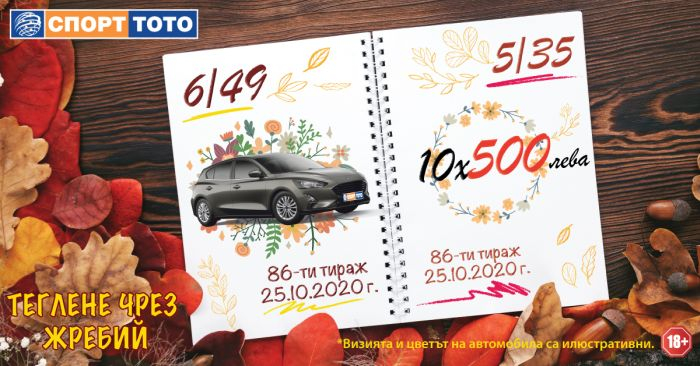 Огромно количество бонус печалби от ТОТОТО ще бъдат спечелени в неделя