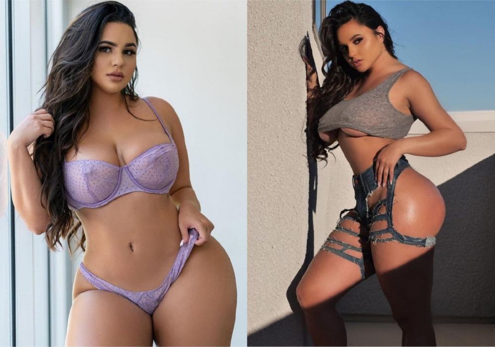 Скандално ВИДЕО 18+: Пищна моделка се разголи и коварно засне реакцията на мъжете 