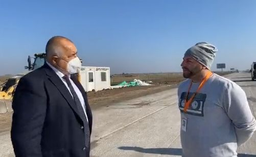Борисов на инспекция на магистрала "Тракия" ВИДЕО