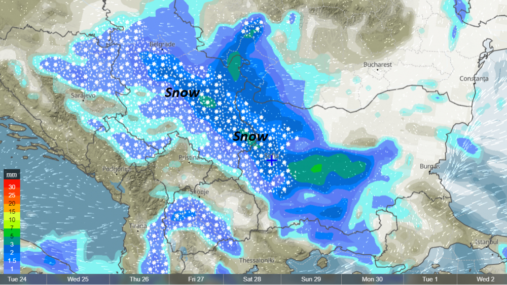 Meteo Balkans с прогноза за началото на декември, ето кога идват студът и снегът  КАРТИ