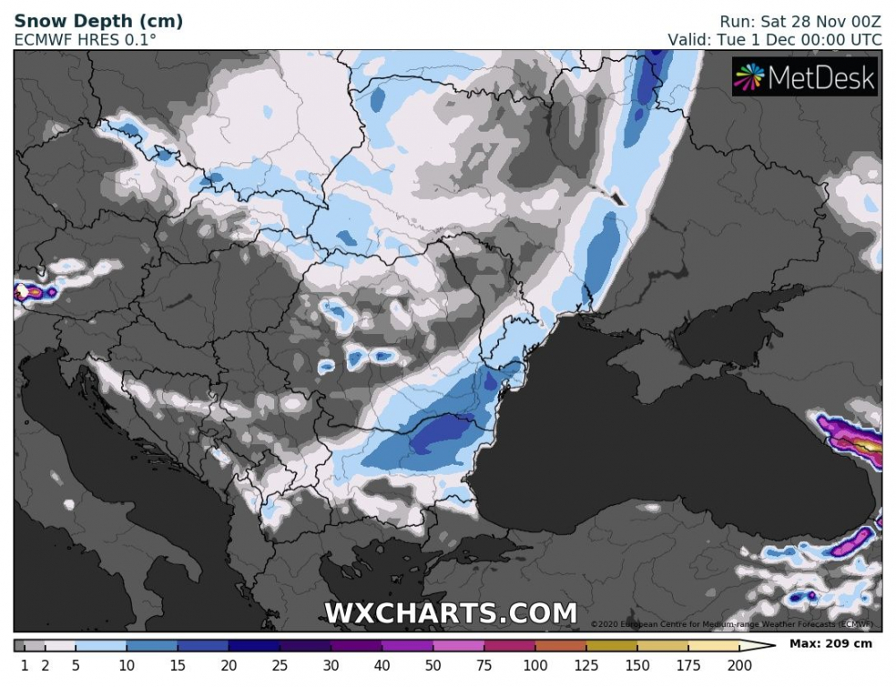 Meteo Balkans с прогноза за началото на декември, ето кога идват студът и снегът  КАРТИ