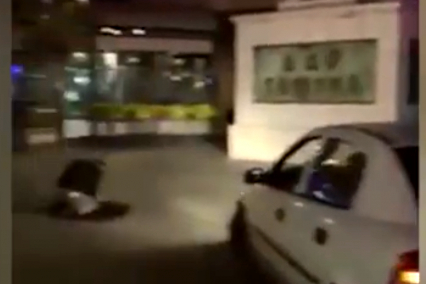 Пиян македонец се моли и кръсти пред цар Самуил, арестуваха го ВИДЕО