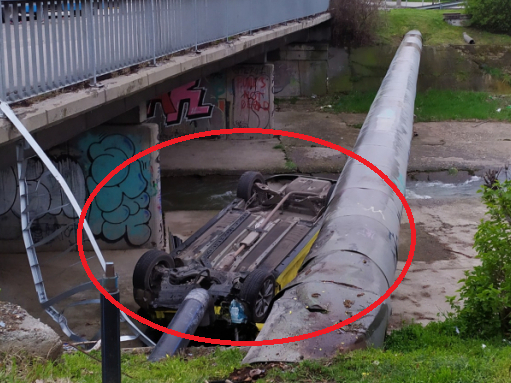 Първо в БЛИЦ! Адско меле в София, такси е по таван в канала до РЗИ ВИДЕО