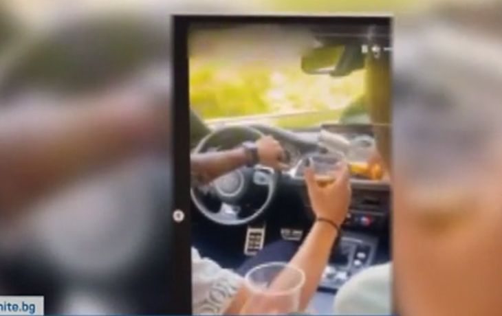 Скандално ВИДЕО с пияни абитуриенти в кола с пиян шофьор взриви България!