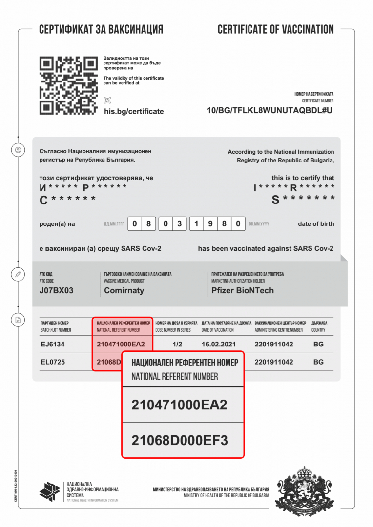 Важна новина за новия сертификат на всички ваксинирали се българия