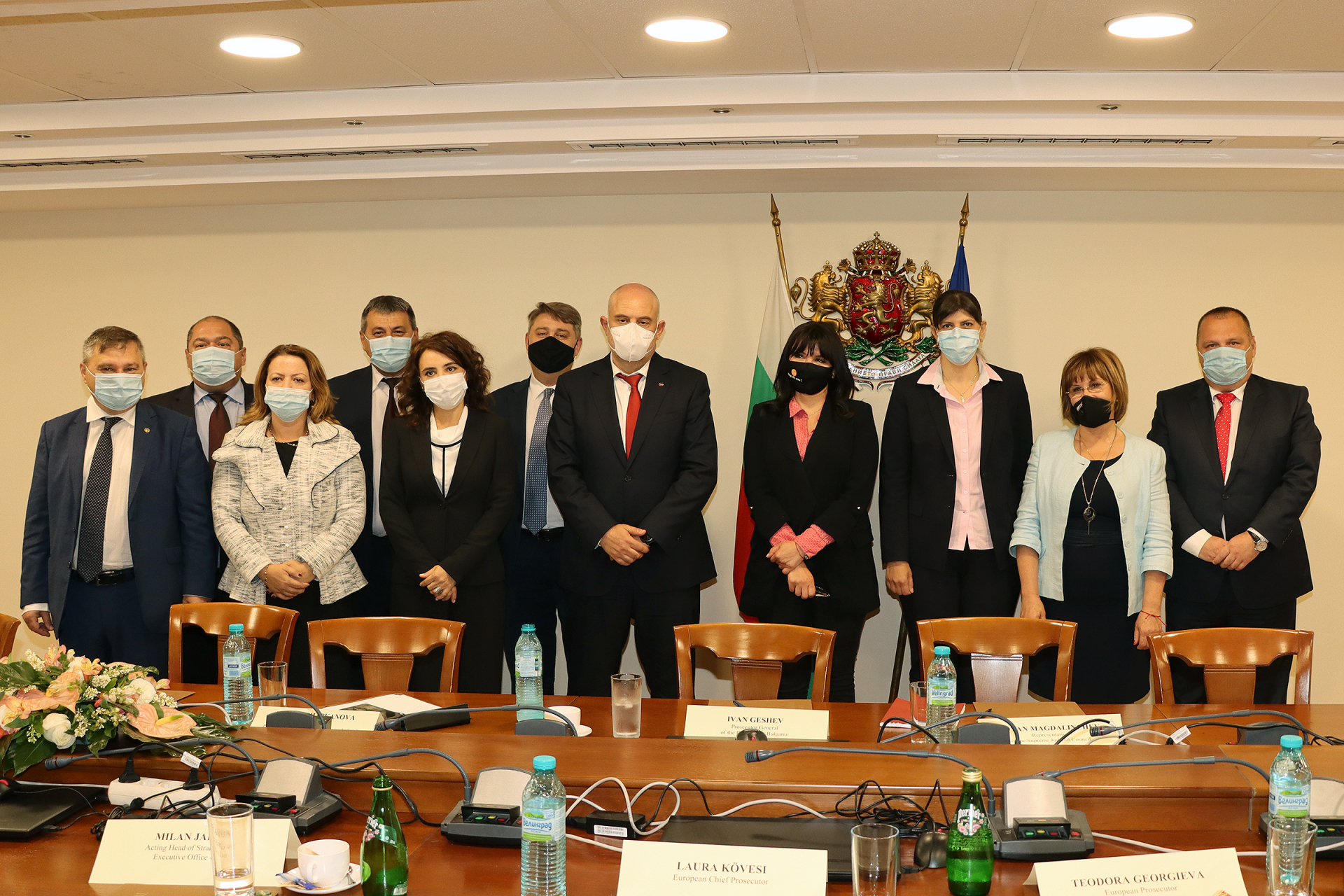 Прокурорската колегия на ВСС и Иван Гешев проведоха среща с Лаура Кьовеши 