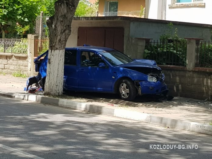 Истински ужас с тузарско БМВ в Козлодуй СНИМКИ