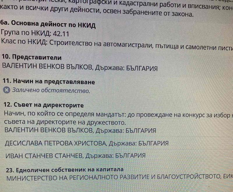 „Автомагистрали“ вече е с ново ръководство