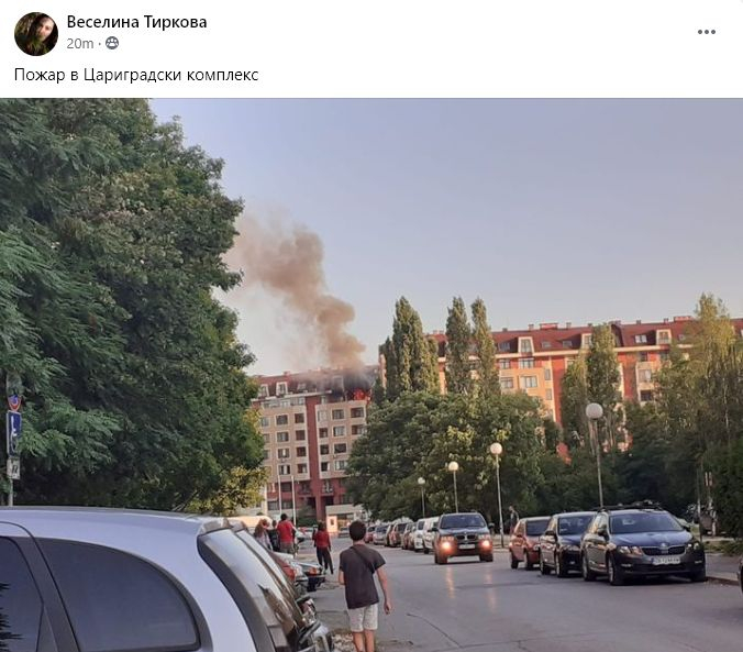 Извънредно! Адски пламъци излизат от апартамент в "Дружба" в София СНИМКА
