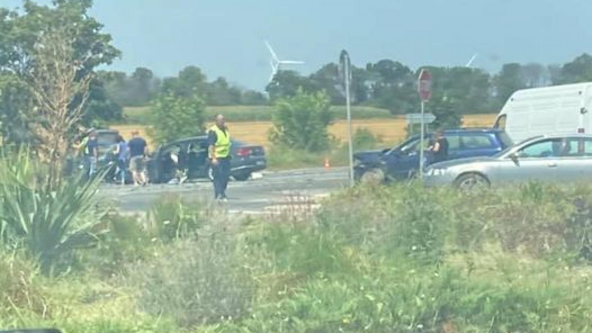 Четири жени пострадаха при верижна катастрофа край Каварна СНИМКА
