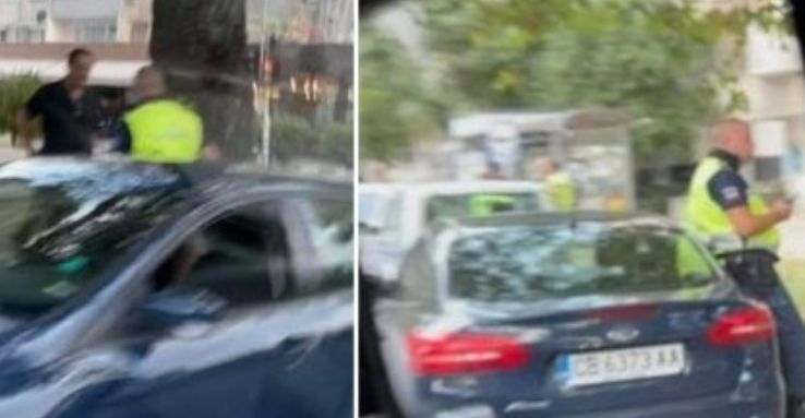 В центъра на Асеновград почерня от полиция СНИМКИ 