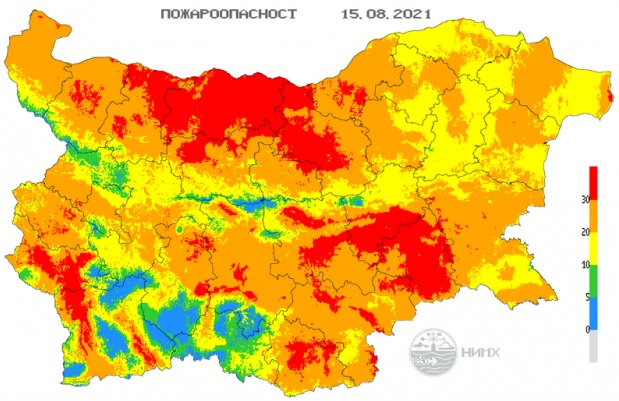 Голяма опасност дебне на места в България