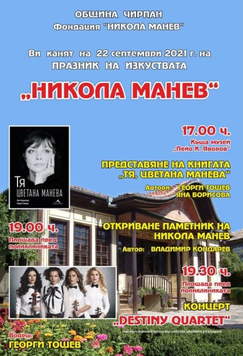 В Чирпан издигат паметник на световноизвестния живописец Никола Манев