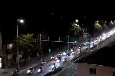 В Пловдив пропищяха заради невиждано нощно шествие на мотористи ВИДЕО