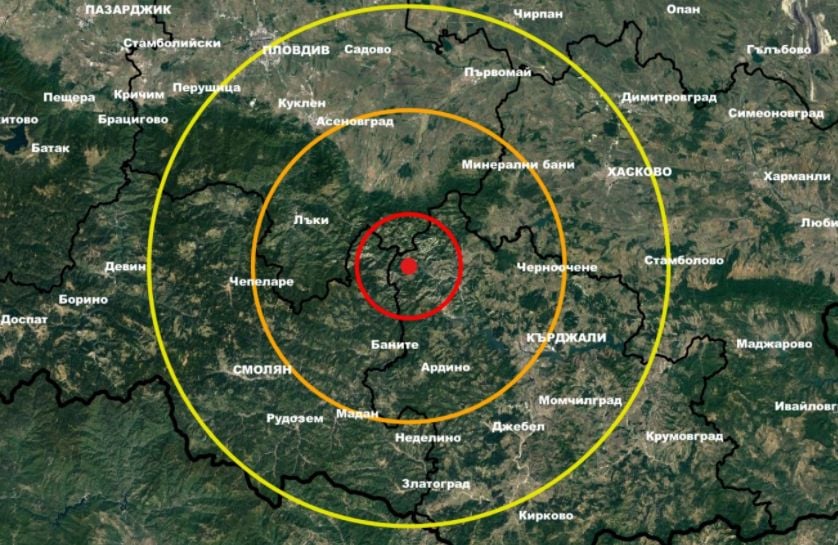 Земетресение разлюля Южна България СНИМКИ
