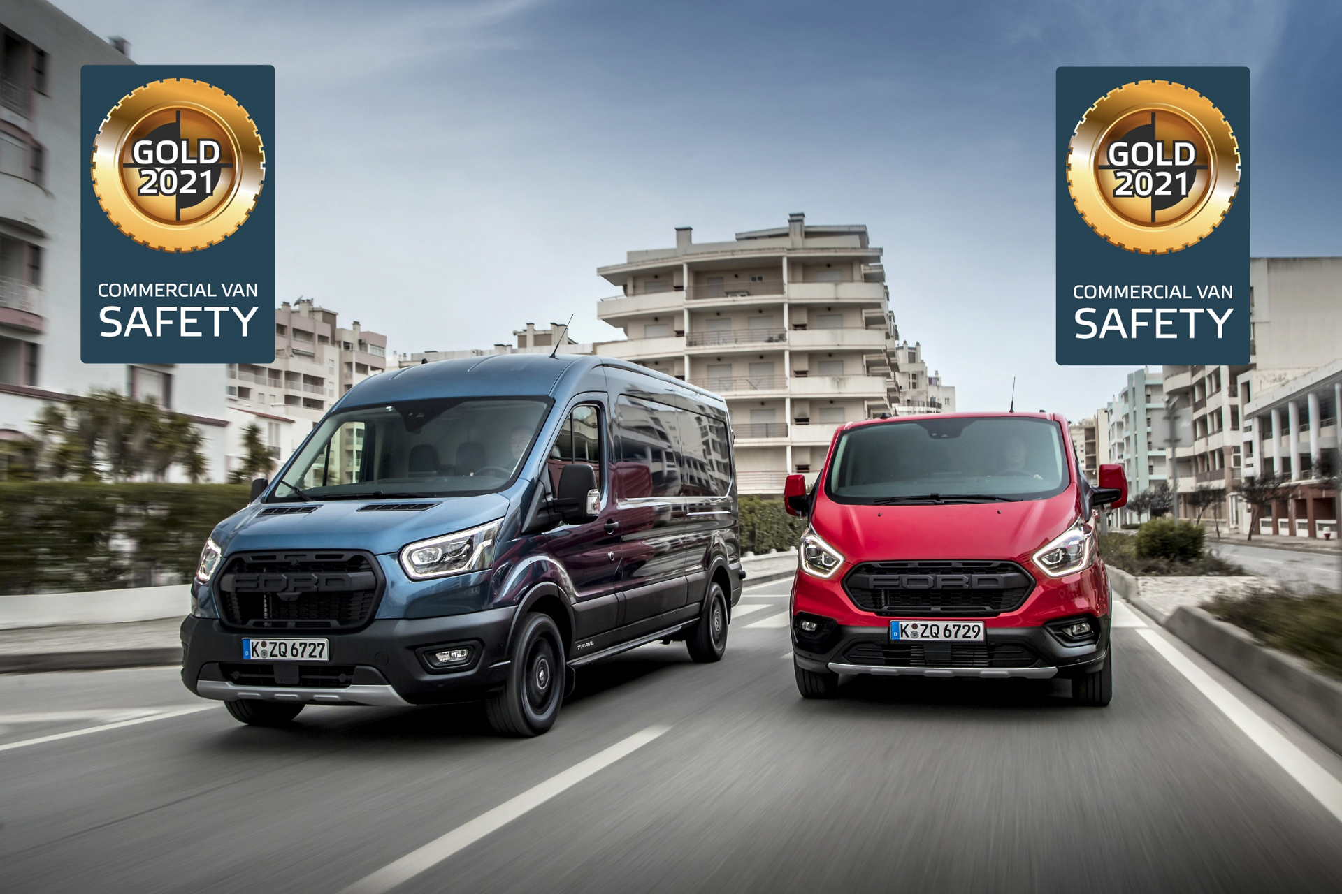Ford Transit Custom получи златно отличие от Euro NCAP за асистиращите си системи в помощ на водача